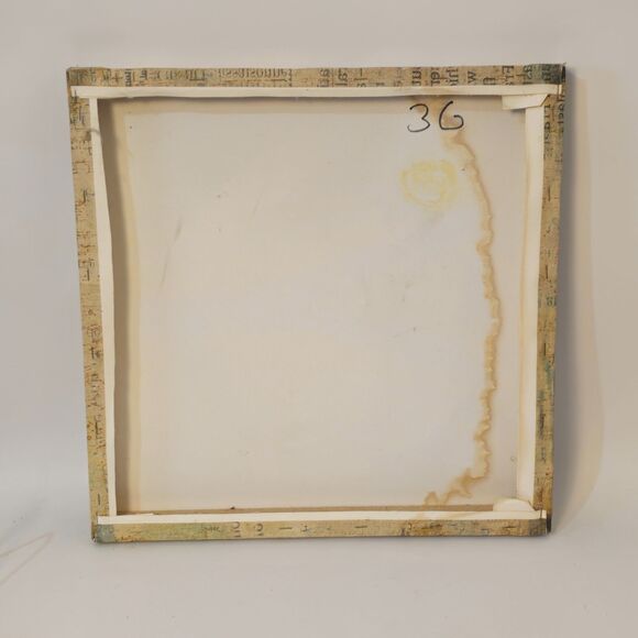 Canvas Print 17.5" X 17.5" Football Sports Art Print Signed Mo Mullen - Picture 5 of 6